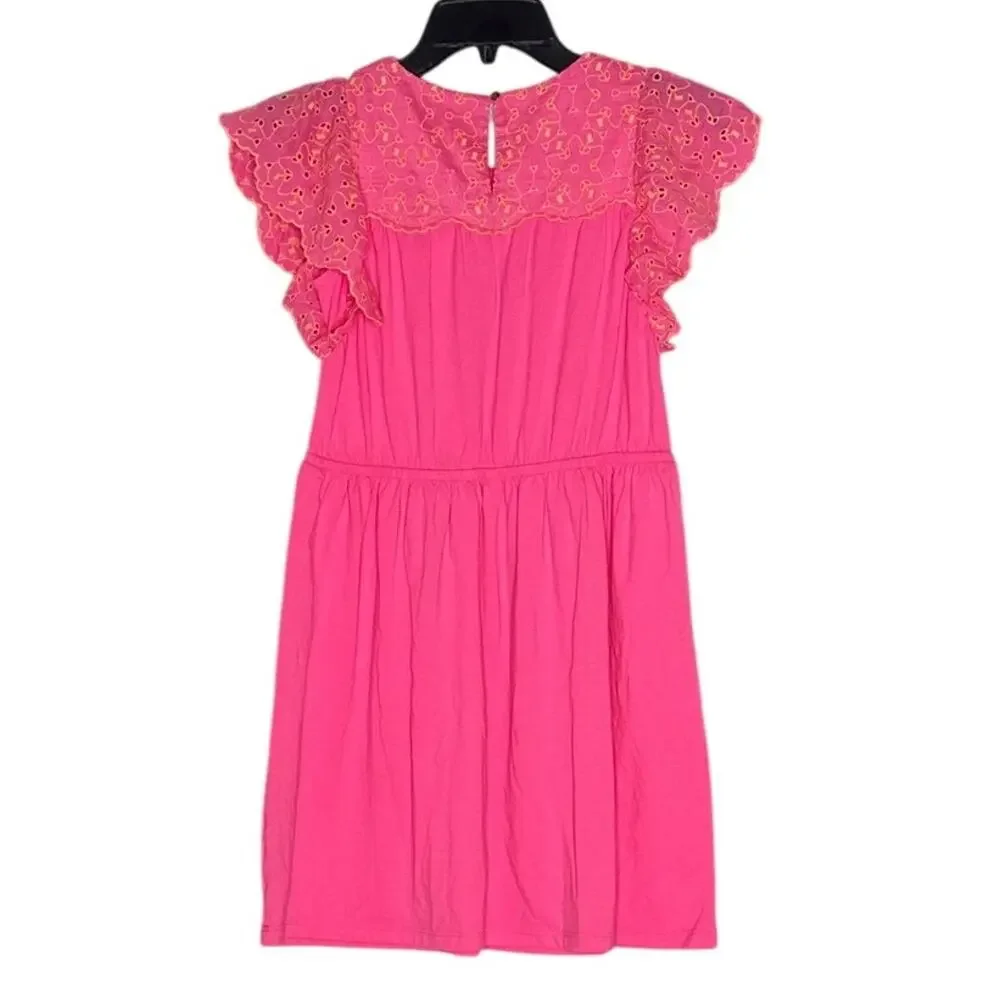 Lilly Pulitzer Little Girl Dress NWT Pink Orange Flutter Sleeve Sundress Cute